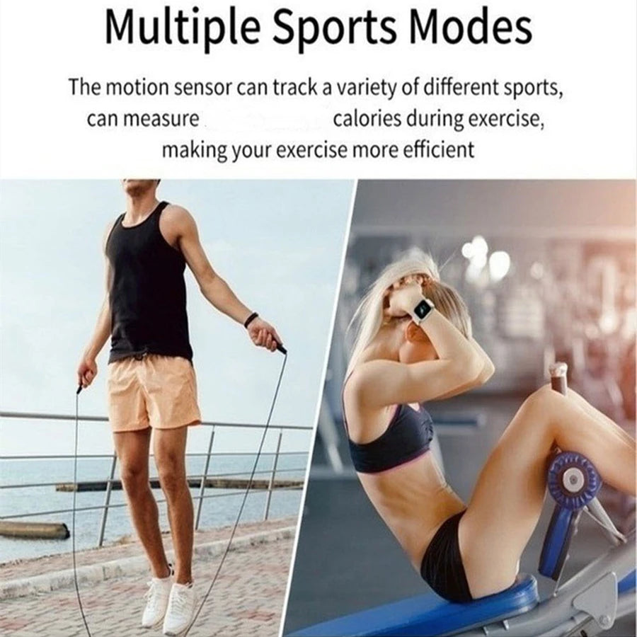 Montre intelligente multifonctionnelle hommes femmes Bluetooth connecté téléphone lecteur de musique Fitness Sport Bracelet moniteur de sommeil D13 Smartwatch