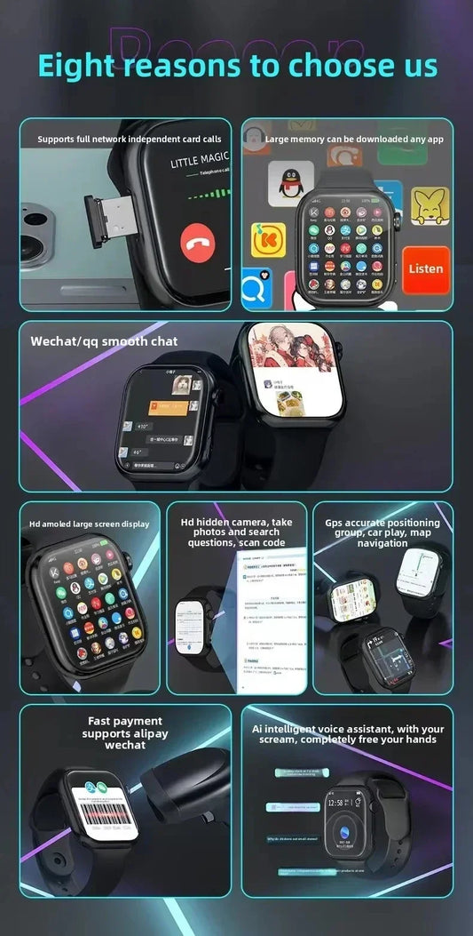 2025 GT5 Mini 40 mm Smart Watch – Round AMOLED, Bluetooth Calls, NFC, Heart-Rate & BP Monitor