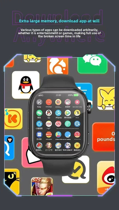 5G Full Network VP09 Smartwatch – 2.06″ Large AMOLED, HD Capmera, GPS, Bluetooth Calls & Voice Assistant