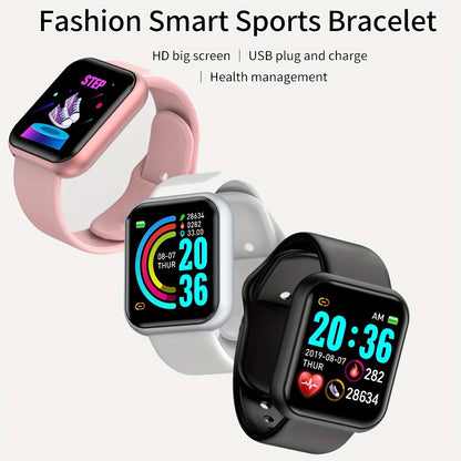 Montre intelligente multifonctionnelle hommes femmes Bluetooth connecté téléphone lecteur de musique Fitness Sport Bracelet moniteur de sommeil D13 Smartwatch