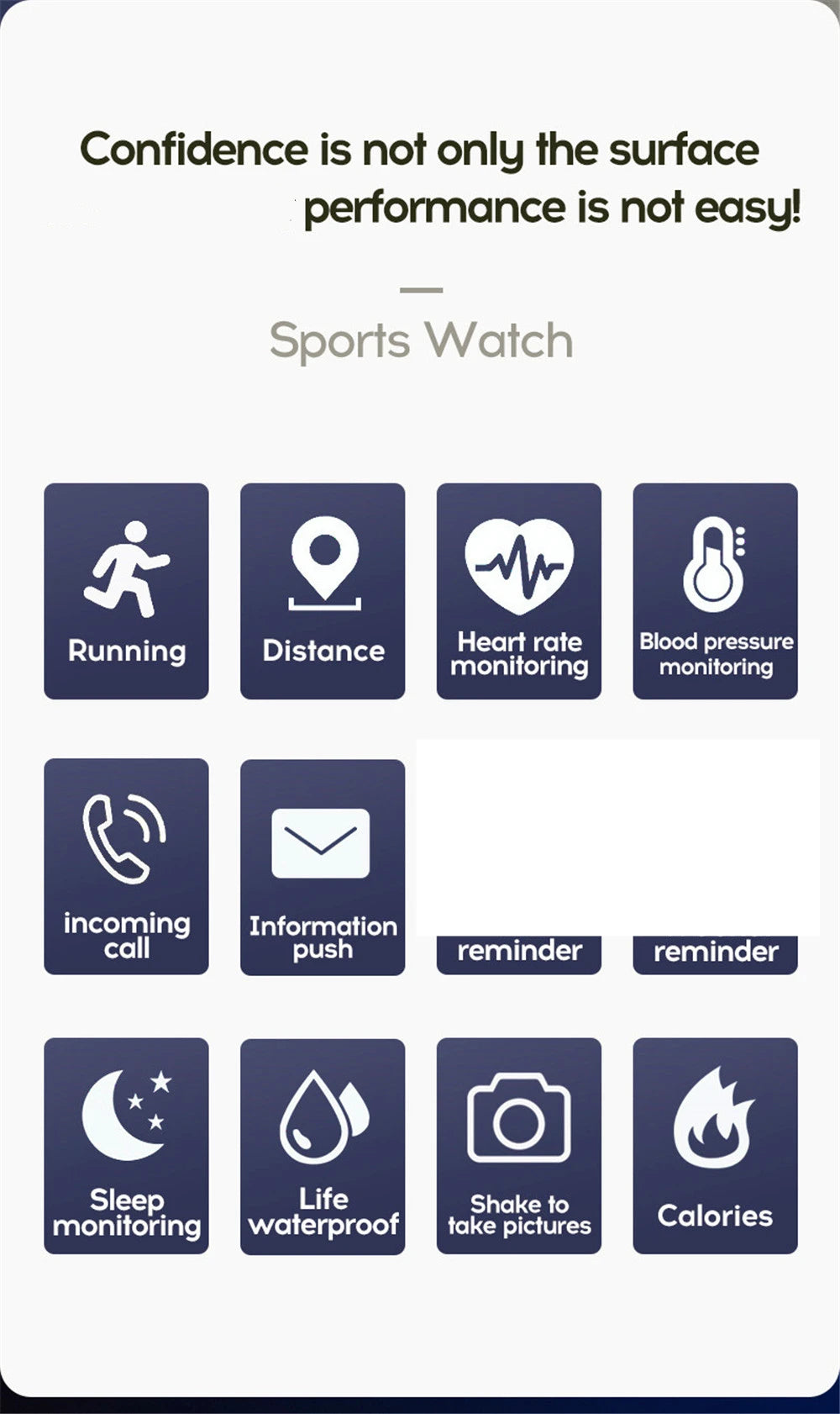 Montre intelligente multifonctionnelle hommes femmes Bluetooth connecté téléphone lecteur de musique Fitness Sport Bracelet moniteur de sommeil D13 Smartwatch