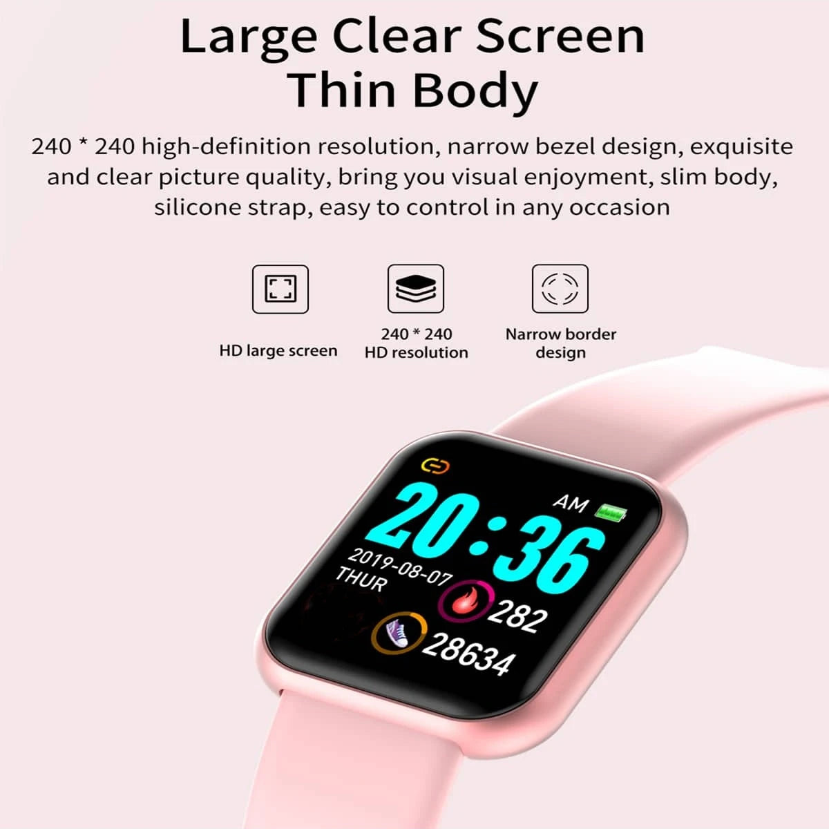 Montre intelligente multifonctionnelle hommes femmes Bluetooth connecté téléphone lecteur de musique Fitness Sport Bracelet moniteur de sommeil D13 Smartwatch