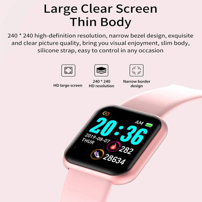 Montre intelligente multifonctionnelle hommes femmes Bluetooth connecté téléphone lecteur de musique Fitness Sport Bracelet moniteur de sommeil D13 Smartwatch