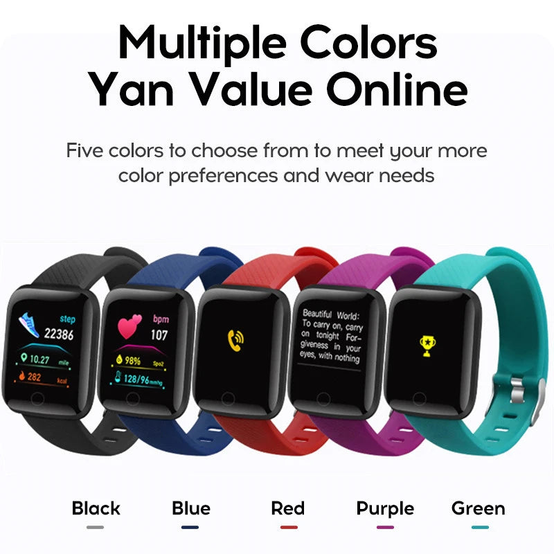 Montre intelligente multifonctionnelle hommes femmes Bluetooth connecté téléphone lecteur de musique Fitness Sport Bracelet moniteur de sommeil D13 Smartwatch
