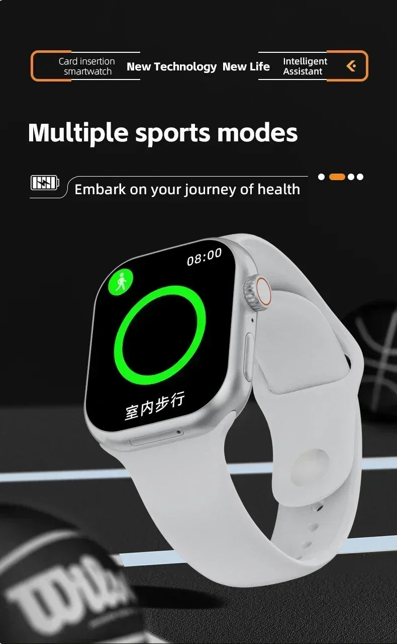 5G Smartwatch Global Version – 2.29″ AMOLED Display | 180° Rotating Camera | SIM, Wi-Fi, GPS, Video Calling