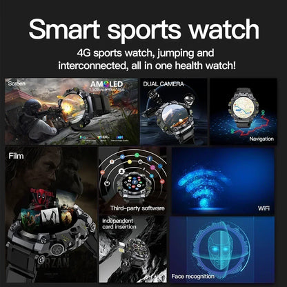 Watch 5G Full Netcom Smartwatch – 1.5″ AMOLED HD, Dual Camera, GPS, 4G/5G, IP68 Waterproof
