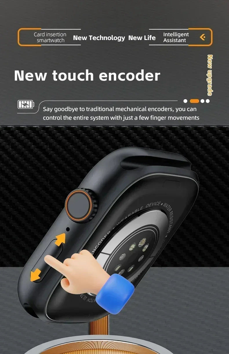 5G Smartwatch Global Version – 2.29″ AMOLED Display | 180° Rotating Camera | SIM, Wi-Fi, GPS, Video Calling