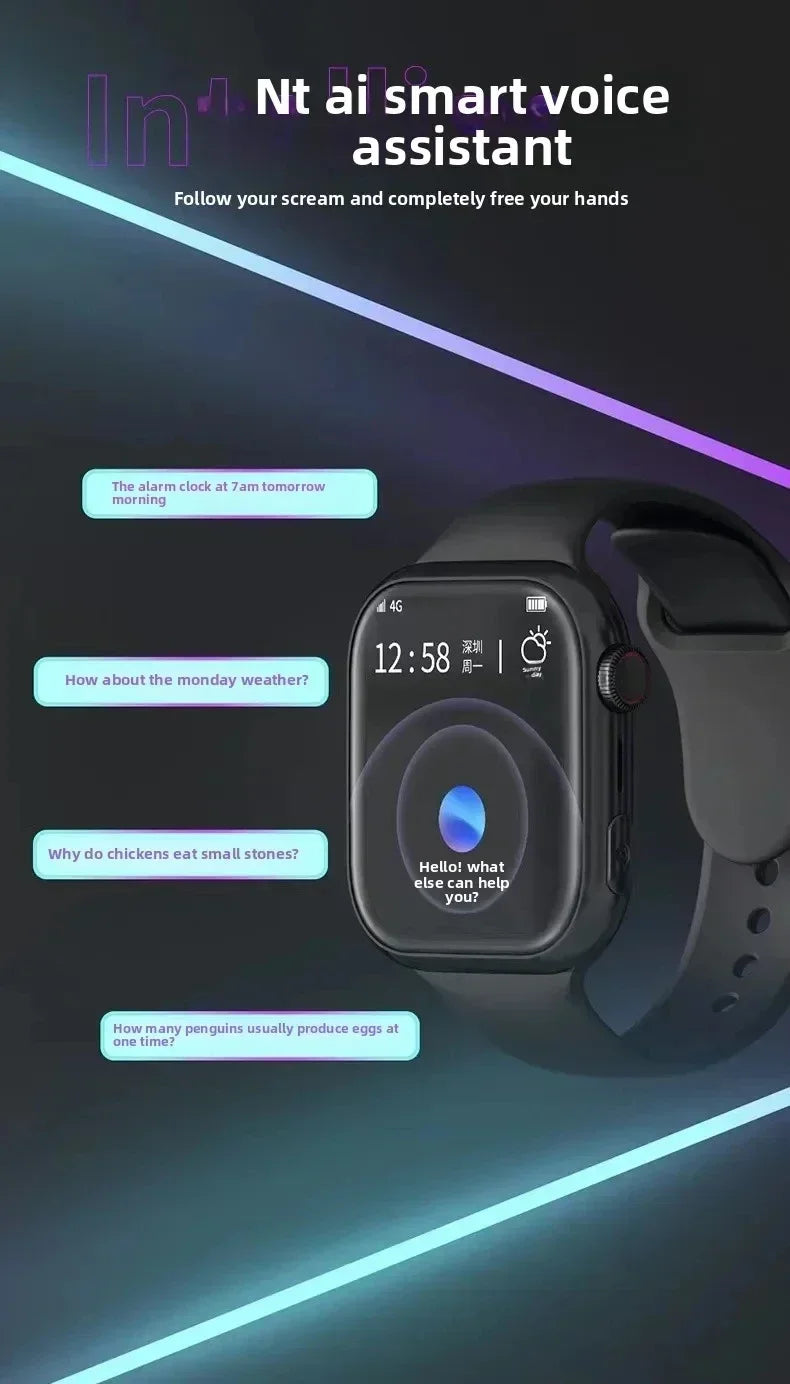 5G Full Network VP09 Smartwatch – 2.06″ Large AMOLED, HD Capmera, GPS, Bluetooth Calls & Voice Assistant