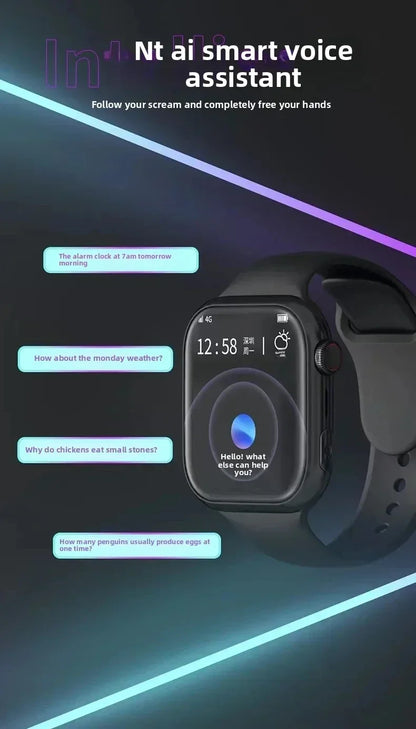 5G Full Network VP09 Smartwatch – 2.06″ Large AMOLED, HD Capmera, GPS, Bluetooth Calls & Voice Assistant