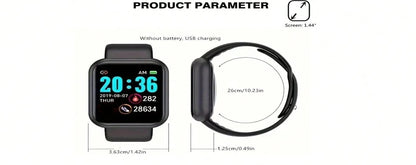 Montre intelligente multifonctionnelle hommes femmes Bluetooth connecté téléphone lecteur de musique Fitness Sport Bracelet moniteur de sommeil D13 Smartwatch