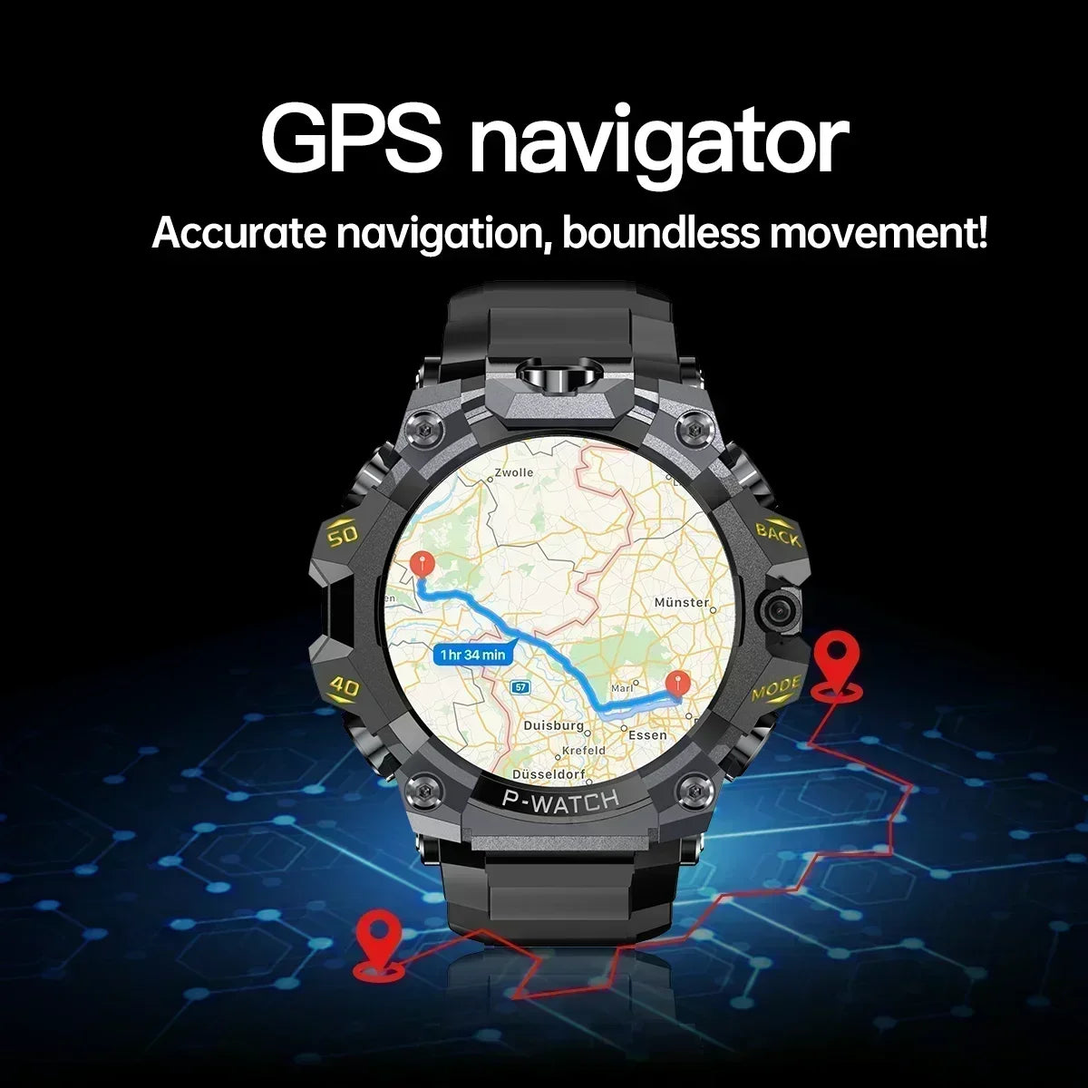 Watch 5G Full Netcom Smartwatch – 1.5″ AMOLED HD, Dual Camera, GPS, 4G/5G, IP68 Waterproof