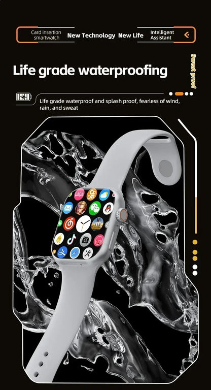 5G Smartwatch Global Version – 2.29″ AMOLED Display | 180° Rotating Camera | SIM, Wi-Fi, GPS, Video Calling