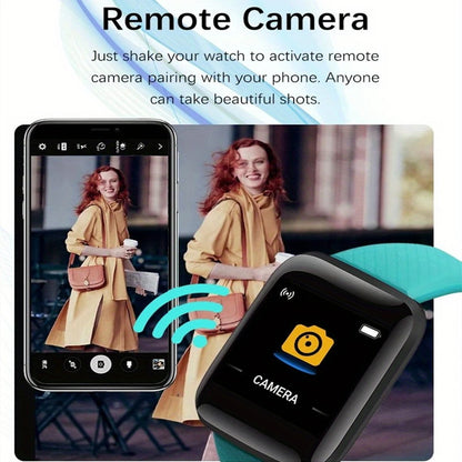 Montre intelligente multifonctionnelle hommes femmes Bluetooth connecté téléphone lecteur de musique Fitness Sport Bracelet moniteur de sommeil D13 Smartwatch