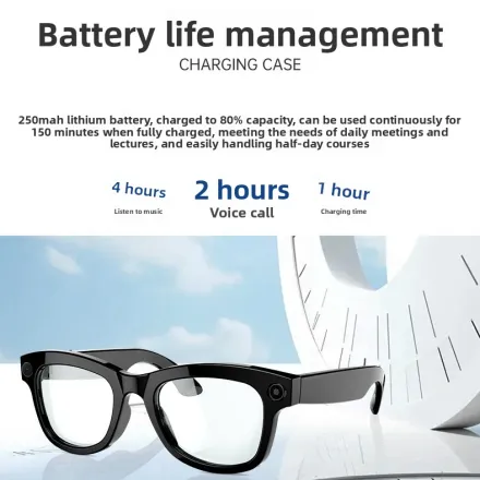 AI Smart Glasses with Real-Time Translation & HD Camera – Bluetooth Wearable Tech - Image 6