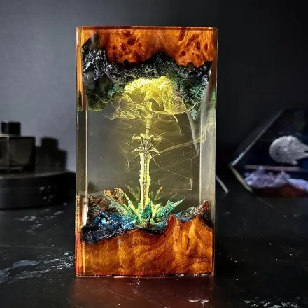 Magic Sword LED Night Light – Fantasy Resin Lamp RGB Gaming Room Decor (2 Sizes) - Image 4