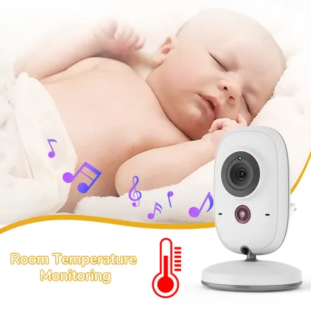 Wireless Baby Monitor with Night Vision – Two-Way Audio Camera - Image 3